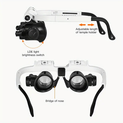 ⚡️Hot Sale - 50% OFF⚡️LED Glasses Magnifier 8x 15x 23x