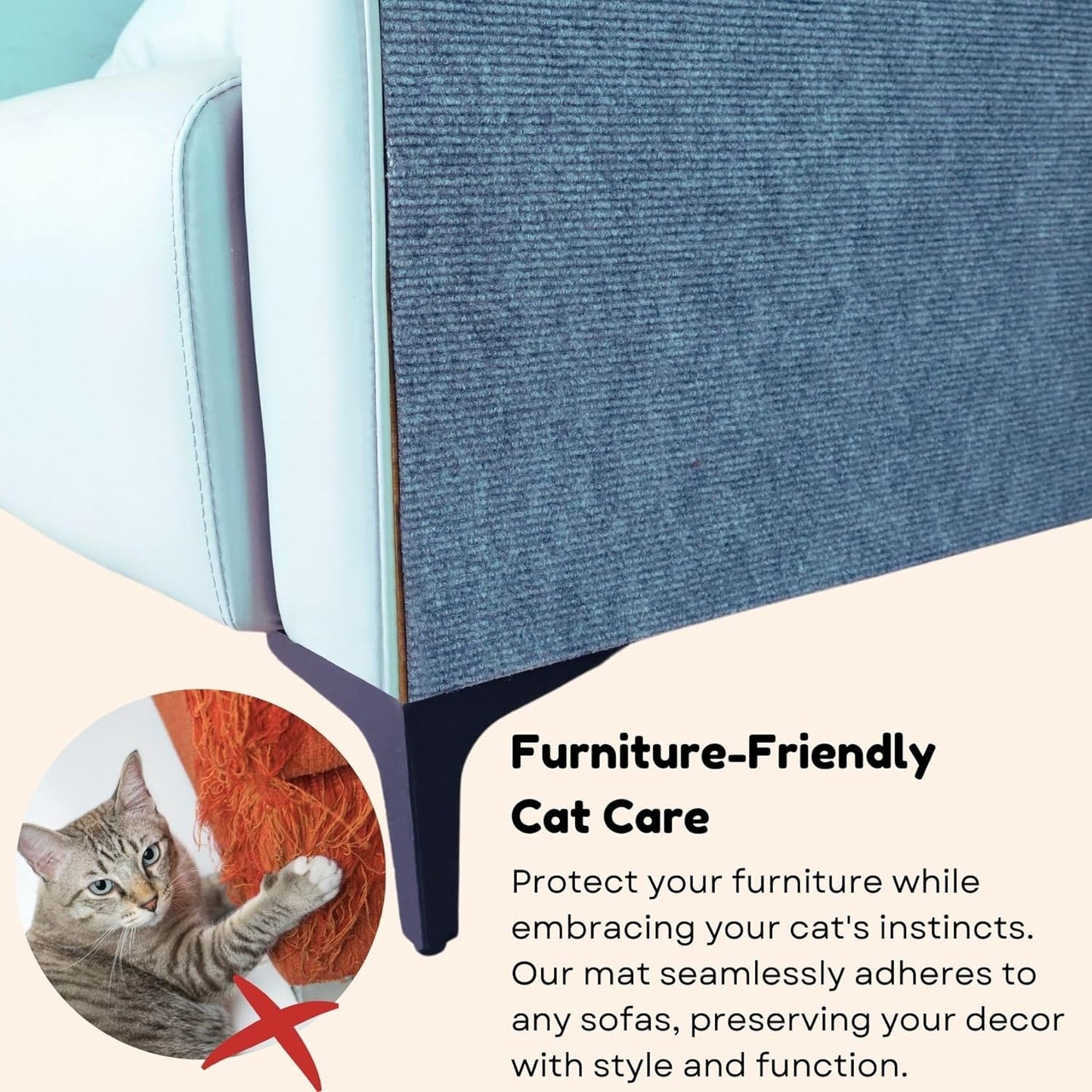 Can protect furniture - Cat scratching mat