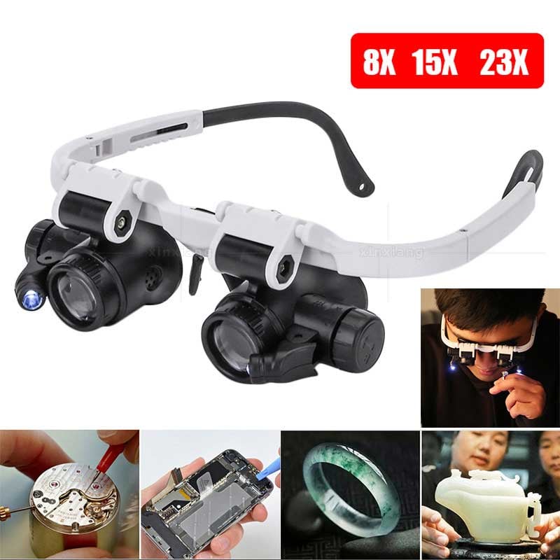 ⚡️Hot Sale - 50% OFF⚡️LED Glasses Magnifier 8x 15x 23x